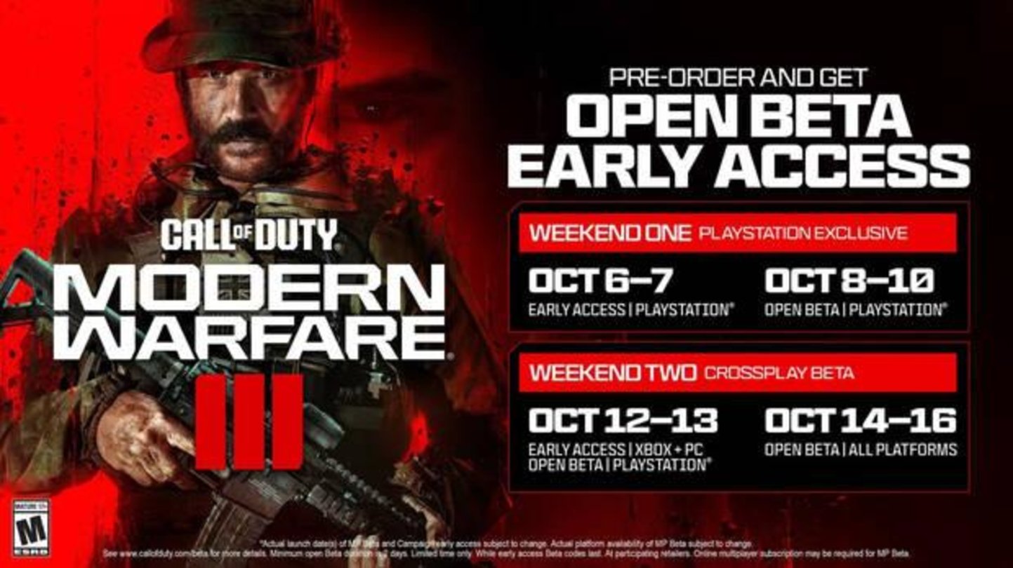 Call of Duty Modern Warfare 3 revela las fechas de su beta abierta