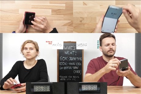 Estos youtubers están doblando el Galaxy Z Flip5 y el Motorola razr 40 ultra miles de veces en directo