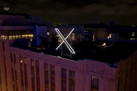La "X" luminosa gigante ha sido retirada de las oficinas de Twitter