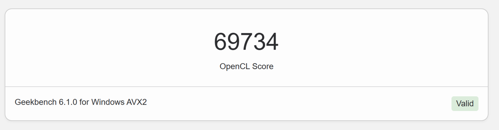 Resultados GeekBench