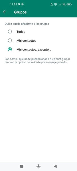 Tutorial sobre cómo evitar que me agreguen a grupos de WhatsApp