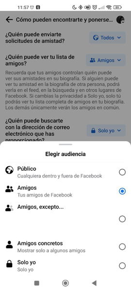 Tutorial de cómo ocultar tu lista de amigos en Facebook