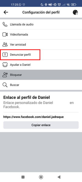 Tutorial de cómo denunciar en Facebook desde el móvil