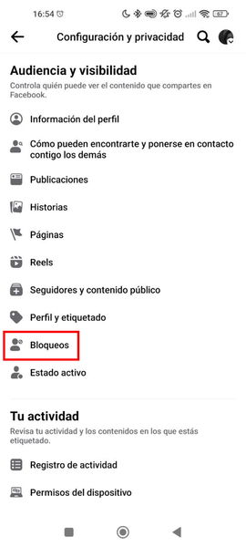 Así puedes ver a quien has bloqueado en Facebook 3