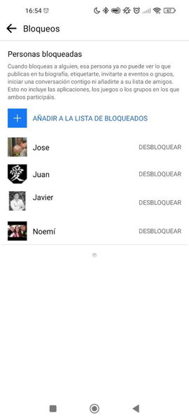 Así puedes ver a quien has bloqueado en Facebook 4