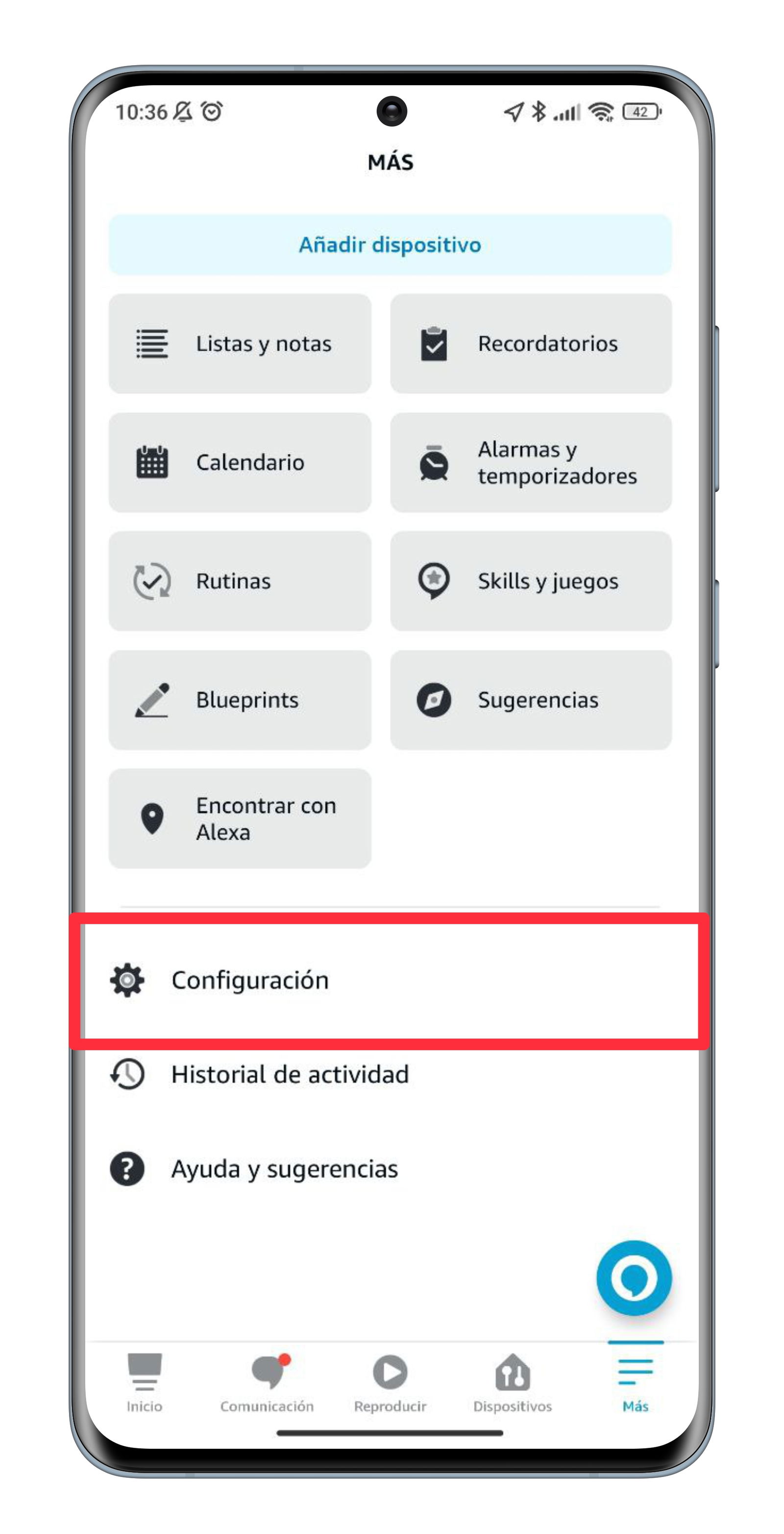 Alexa discount modo configuracion