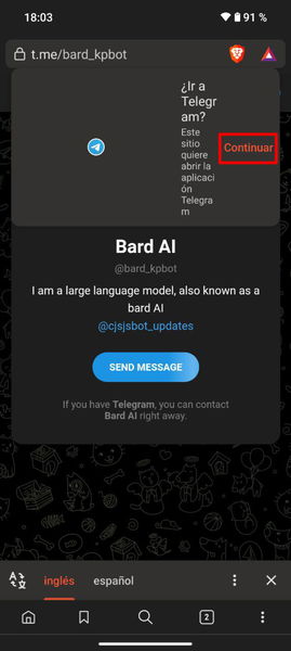 Cómo añadir Google Bard a Telegram de una forma rápida y sencilla