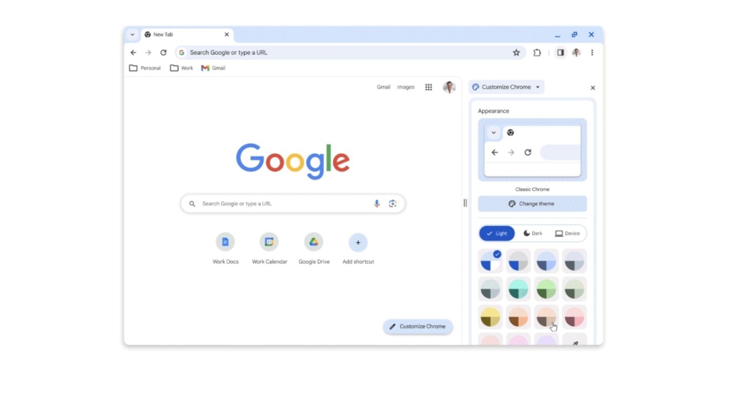 Google Chrome personalizacion