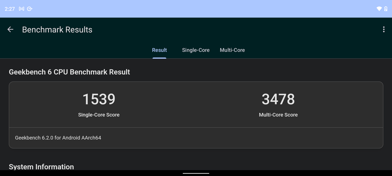 Benchmark Razer Edge