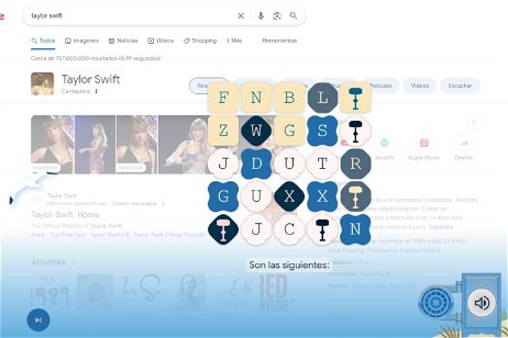 Google se alía con Taylor Swift para esconder este puzzle en su buscador