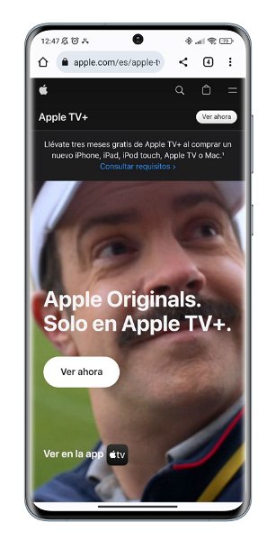 Cómo ver Apple TV+ en un móvil o tablet Android
