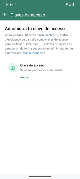 Passkeys en WhatsApp: qué son, cómo se usan y cómo activarlas para no tener que volver a usar contraseñas