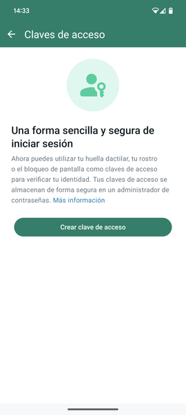 Passkeys en WhatsApp: qué son, cómo se usan y cómo activarlas para no tener que volver a usar contraseñas