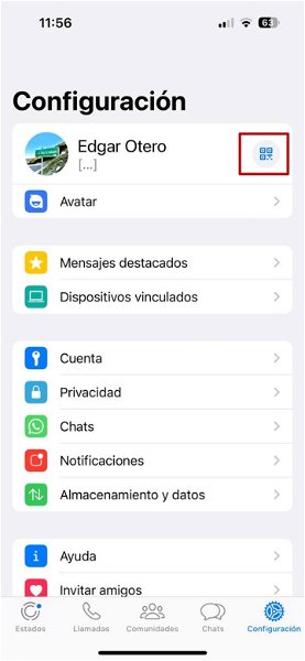 Cómo compartir tu perfil de WhatsApp con un QR