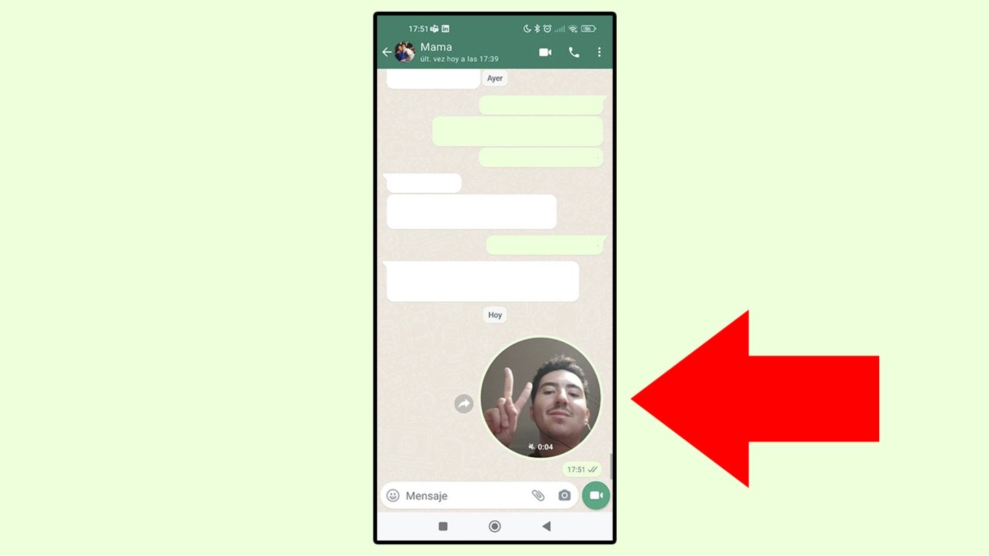 Cómo quitar los mensajes de vídeo instantáneos de WhatsApp