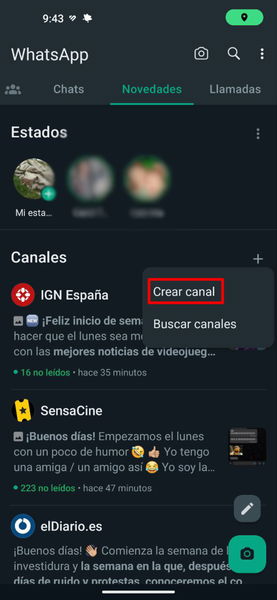 Cómo crear tu propio canal de WhatsApp