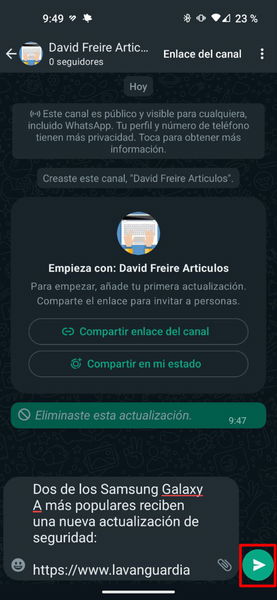 Cómo crear tu propio canal de WhatsApp