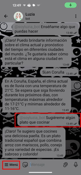 Cómo instalar LuzIA en Telegram y qué puedes hacer con este chatbot de IA