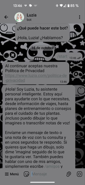 Cómo instalar LuzIA en Telegram y qué puedes hacer con este chatbot de IA