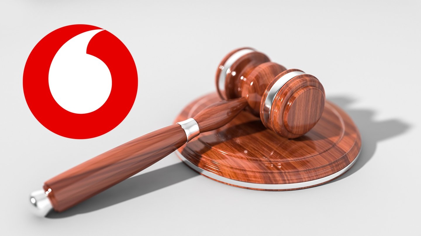 Vodafone y martillo de juez - juicio