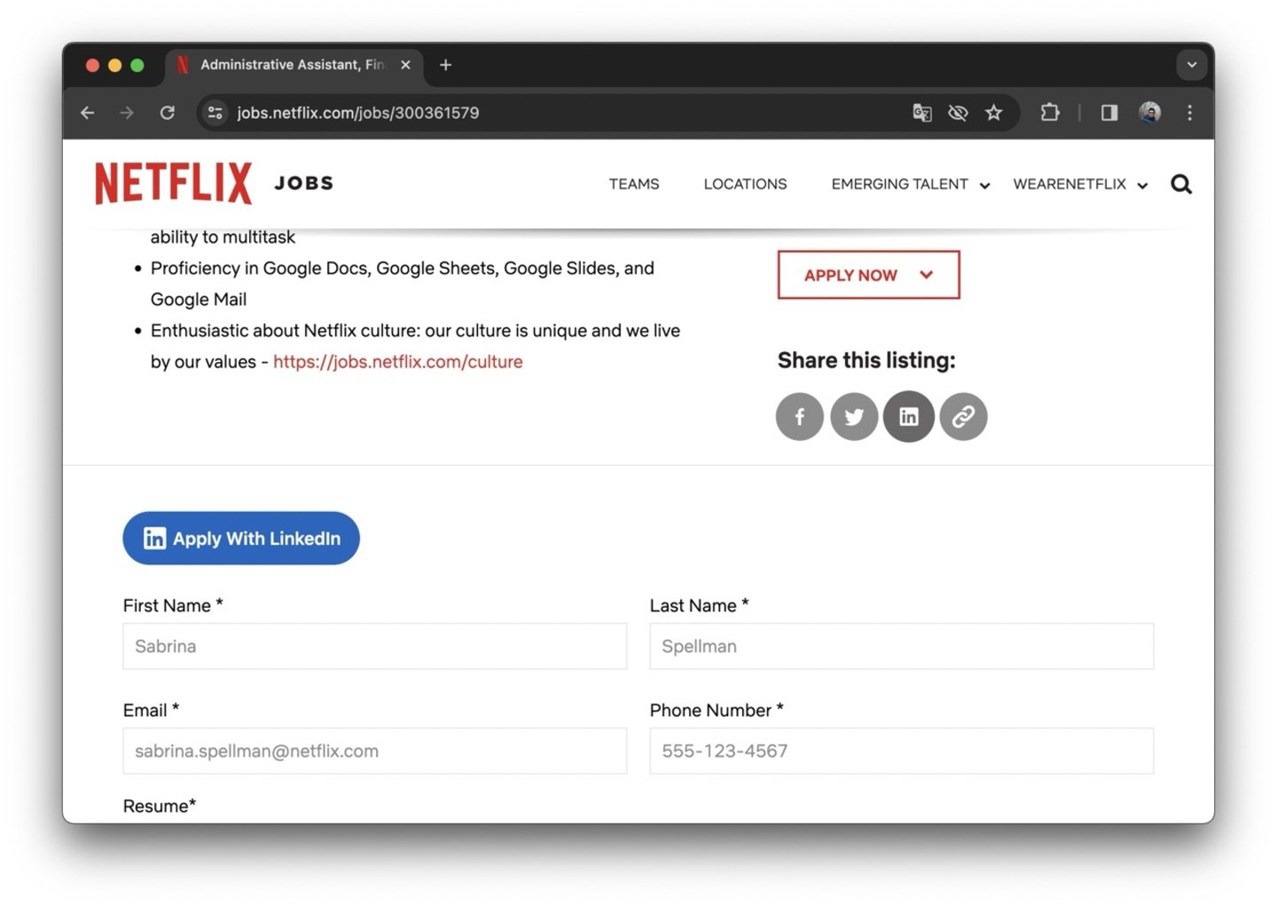 Cómo trabajar en Netflix: cómo presentar tu candidatura