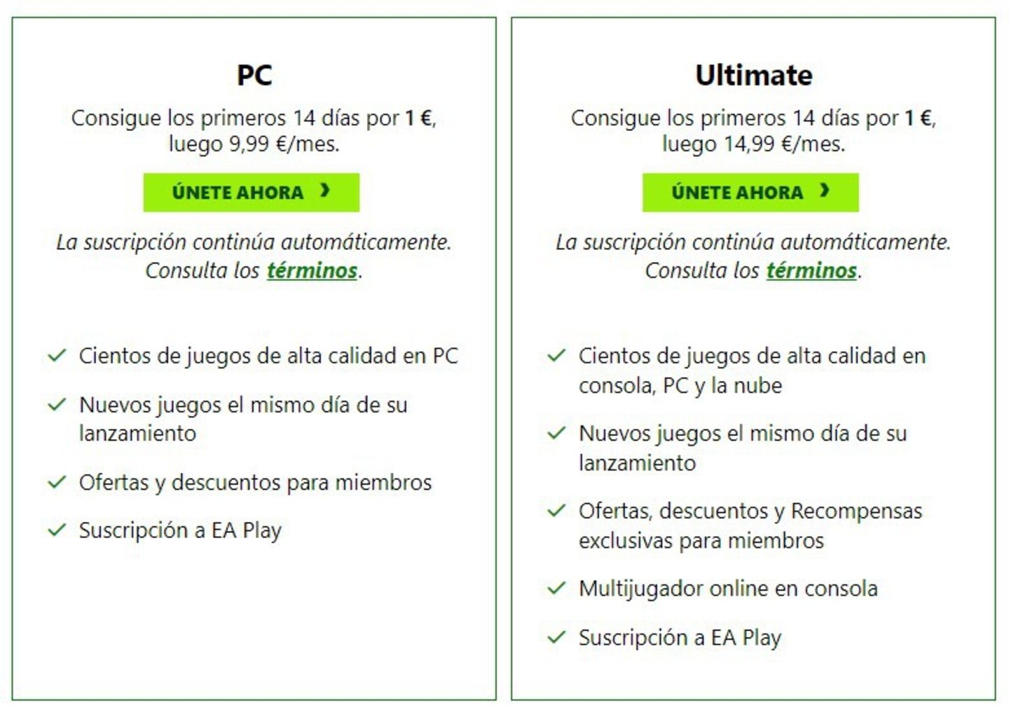 Xbox Game Pass precio