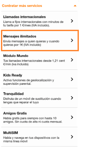 Cómo tener SMS ilimitados en Orange