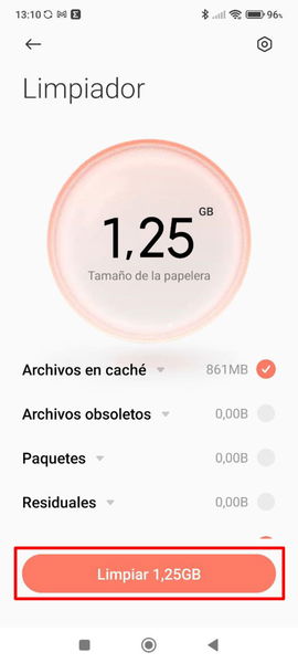 Cómo borrar la memoria cache de tu móvil Xiaomi