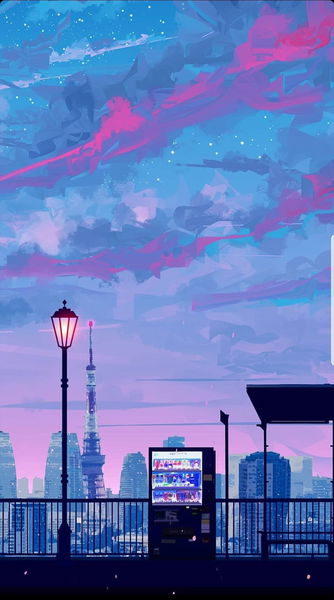 Fondo de pantalla aesthetic ciudad futurista