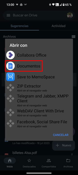 Cómo convertir un archivo de Word en PDF con tu móvil Android sin instalar apps de terceros