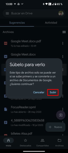 Cómo convertir un archivo de Word en PDF con tu móvil Android sin instalar apps de terceros