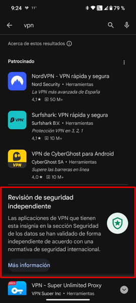 Google Play te dirá si la app de VPN que quieres descargar es realmente  fiable