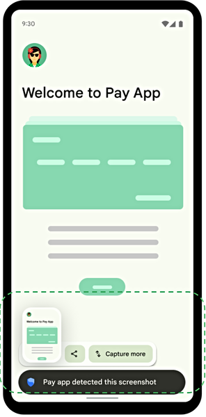 Pay App detecta las capturas de pantalla