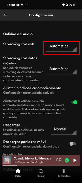 Este sencillo truco de Spotify te permitirá mejorar la calidad de la música con un simple ajuste