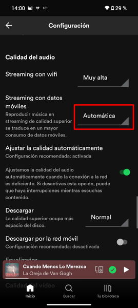 Este sencillo truco de Spotify te permitirá mejorar la calidad de la música con un simple ajuste