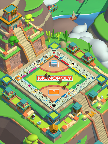 Tablero verde de Monopoly Go!