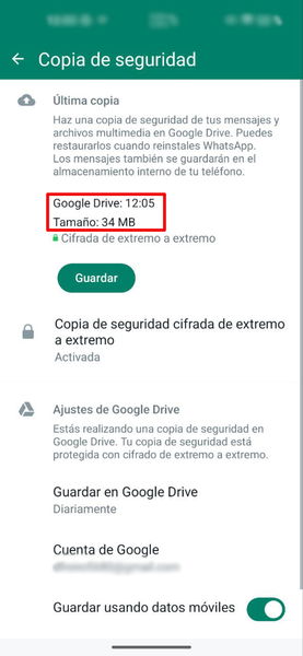 Dos soluciones para seguir guardando la copia de seguridad de WhatsApp en Google Drive sin pagar nada