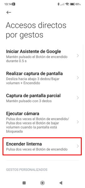 Estos son los dos accesos directos que siempre activo en mi móvil Xiaomi