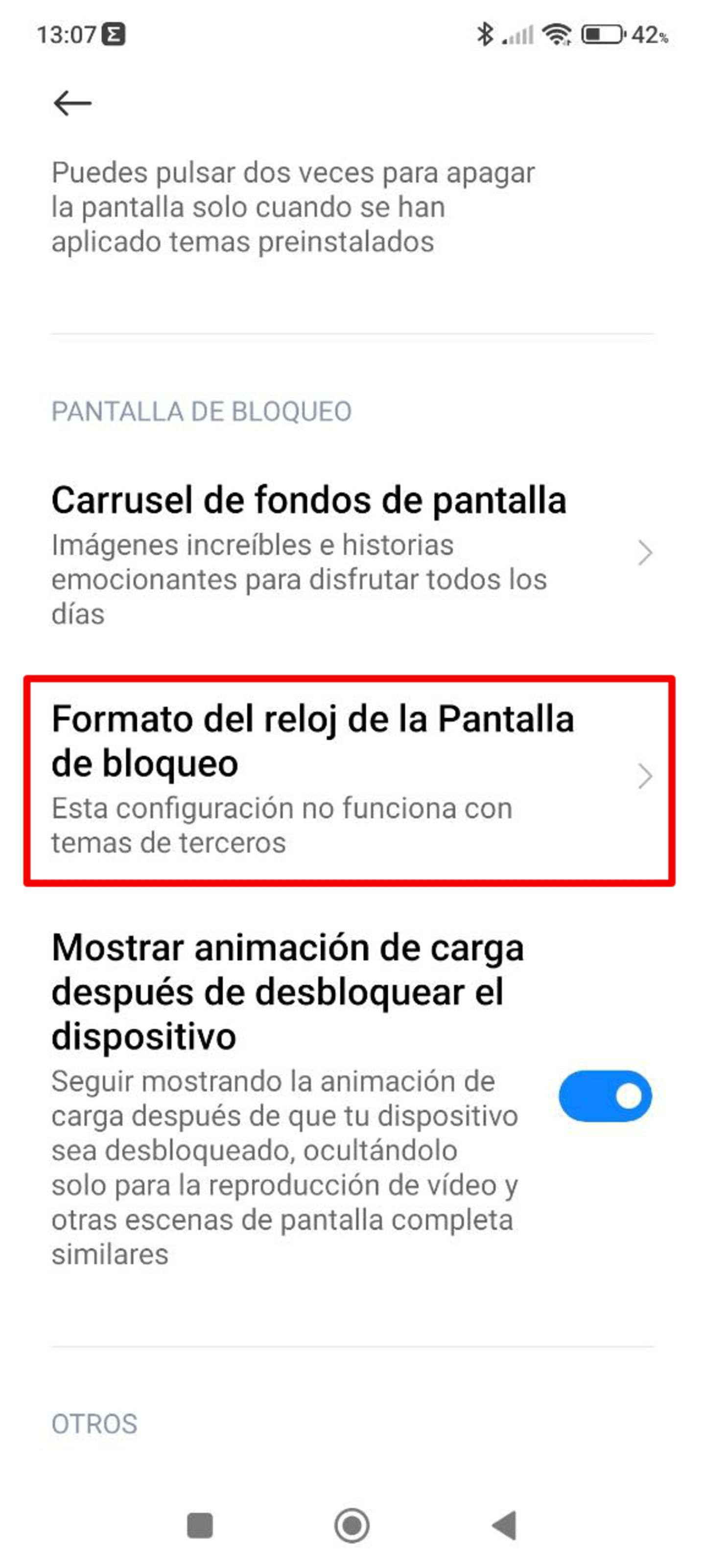 Reloj pantalla bloqueo discount xiaomi