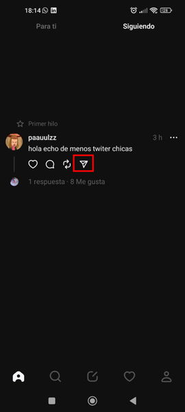 Cómo compartir hilos de Threads en Instagram