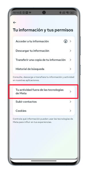 Cómo impedir que Instagram cotillee tus búsquedas web y las apps que usas