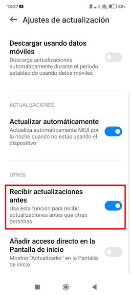 Dos sencillos trucos de MIUI para recibir las actualizaciones en tu Xiaomi antes que nadie