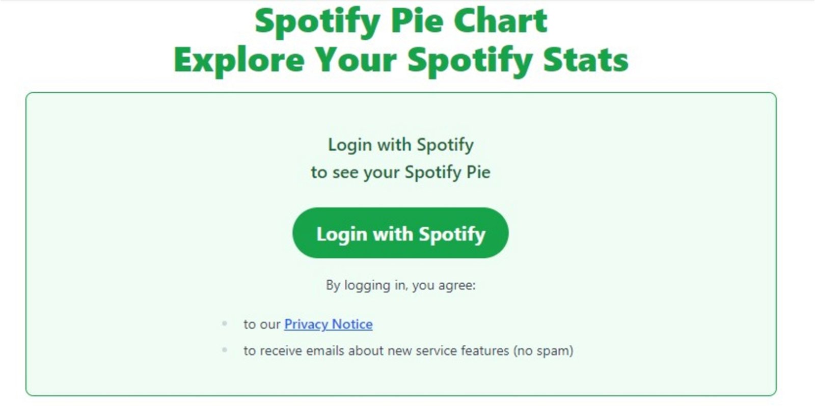 Pantalla de inicio de sesión en Spotify Pie.