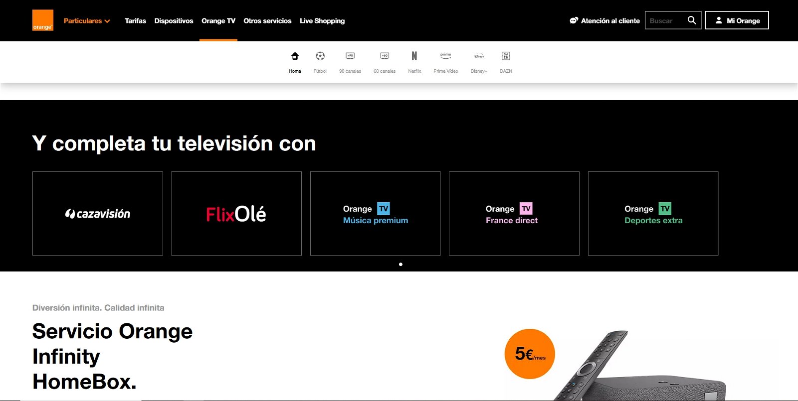 Adiós a las IPTV: canales deportivos gratuitos con la nueva oferta  televisiva de Orange TV en España