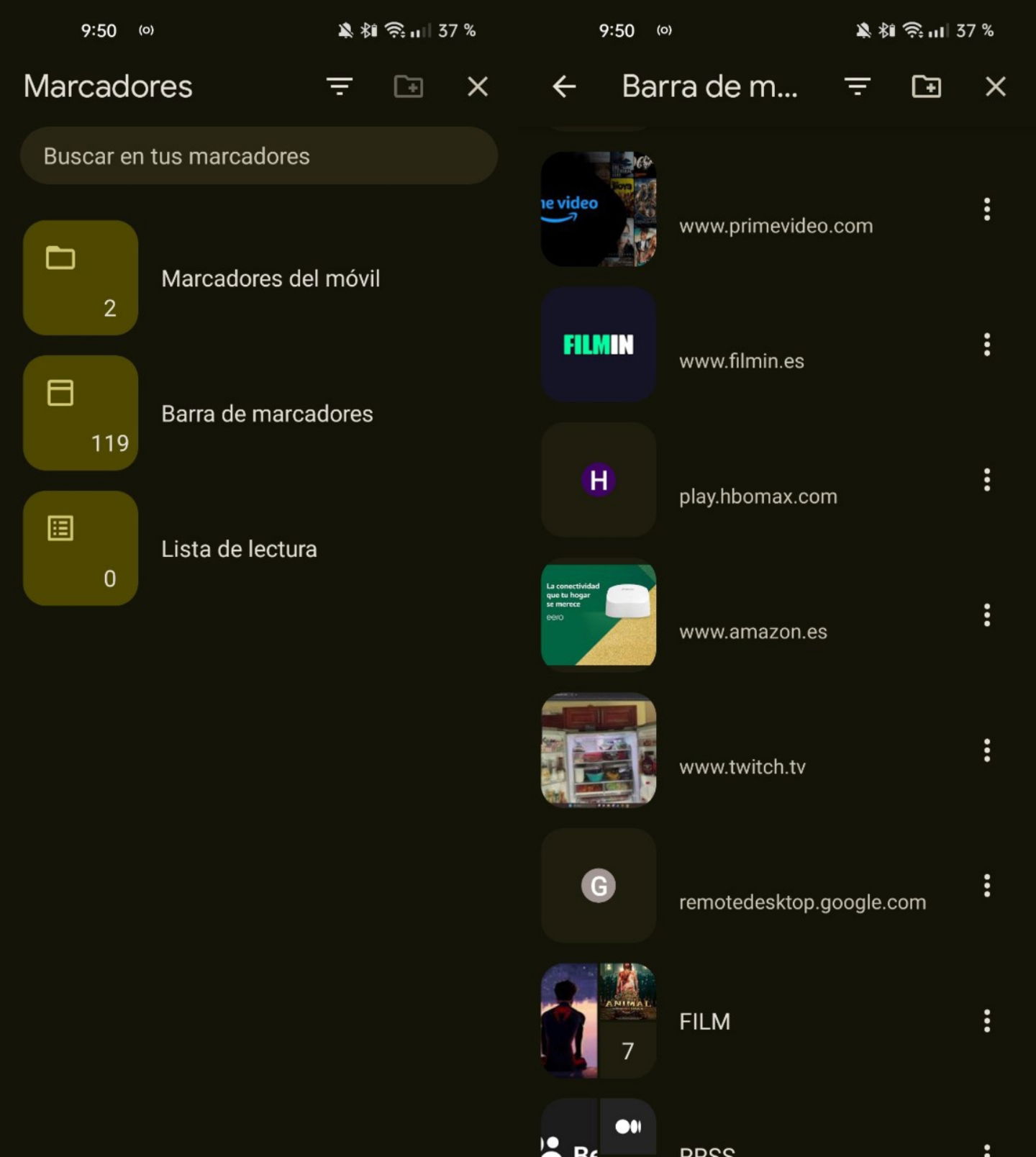 Google Chrome para Android cambia por completo la forma de mostrar los marcadores