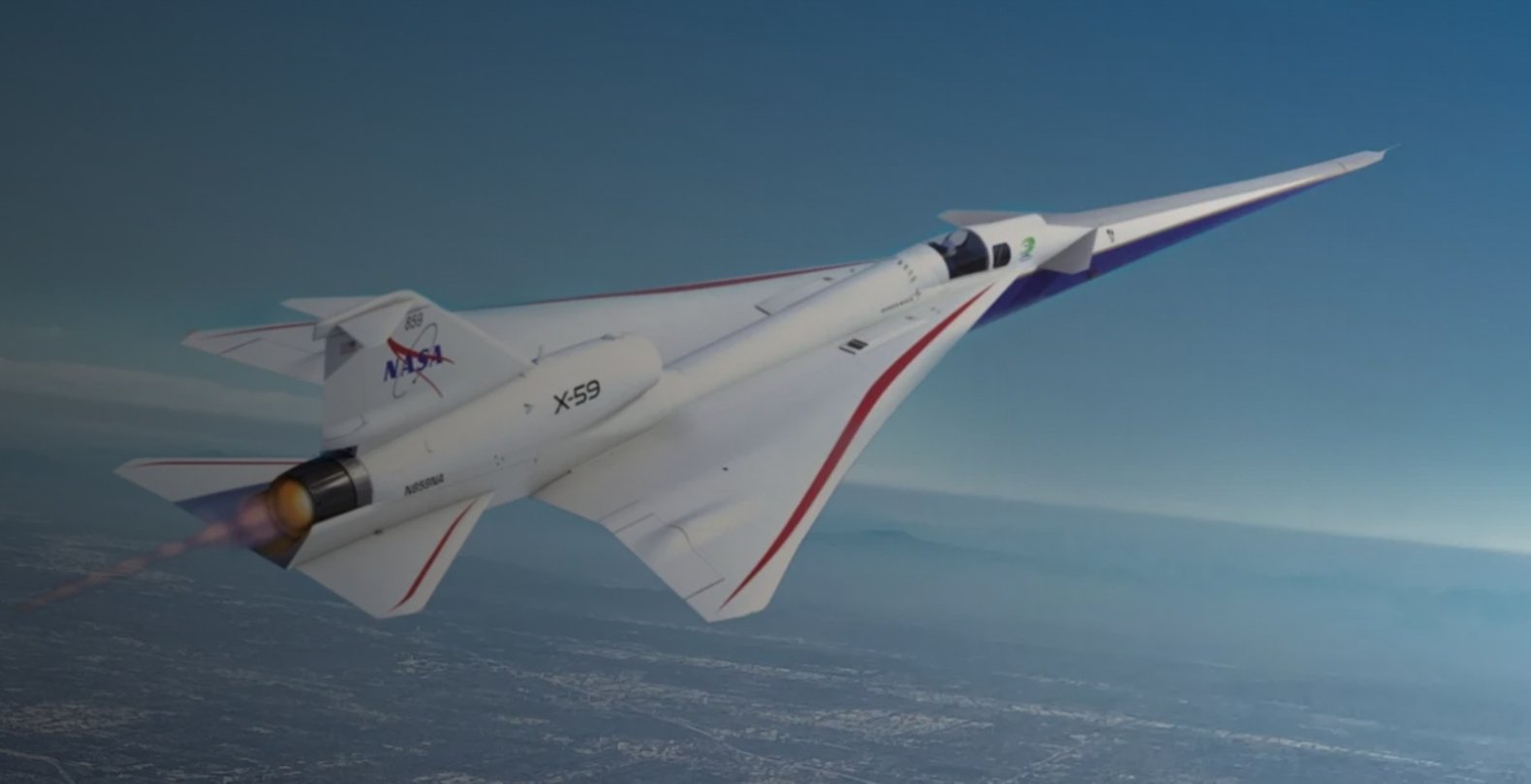 avión supersónico NASA quesst x-59