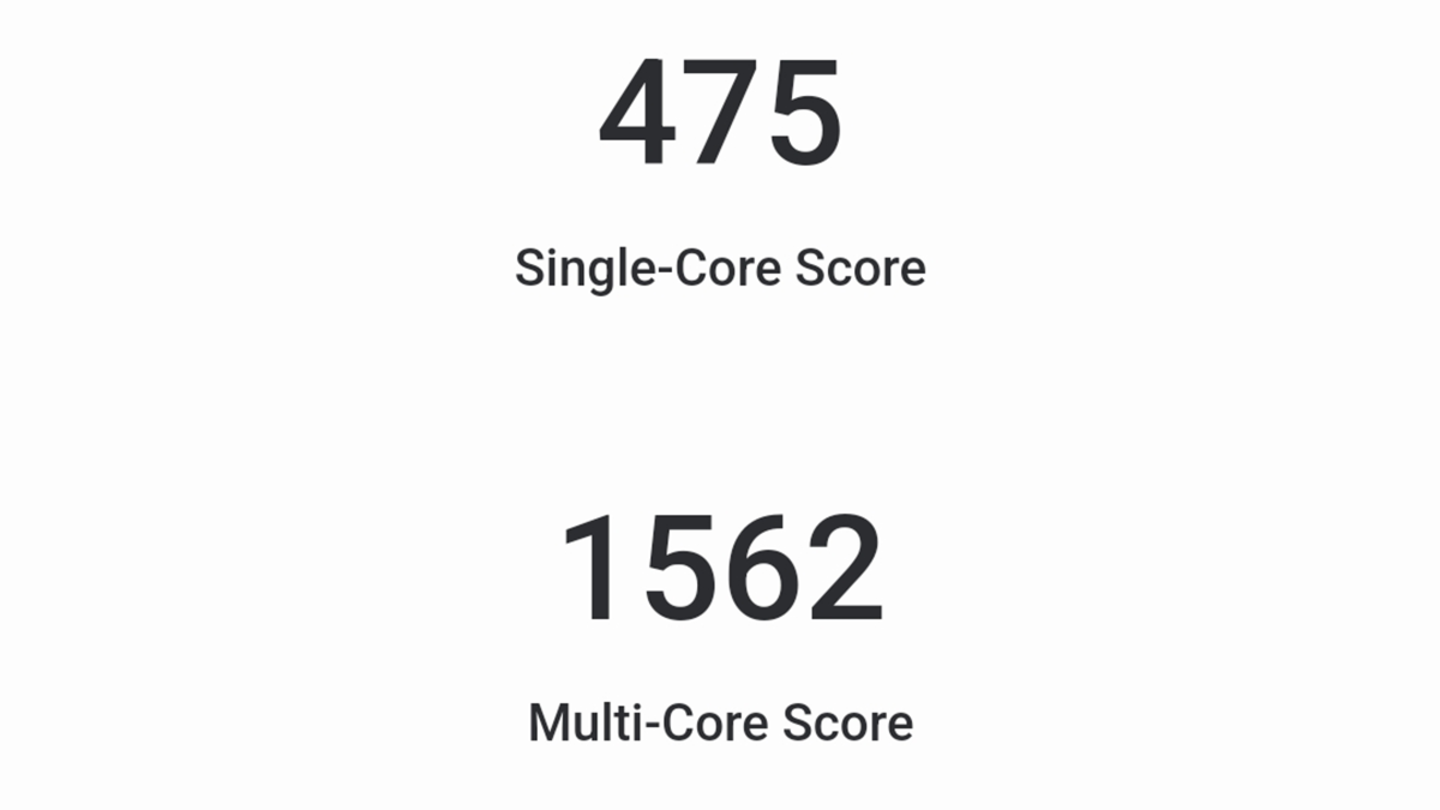 El Redmi Note 13 dando 475 puntos en mononúcleo y 1562 en multinúcleo en Geekbench 6