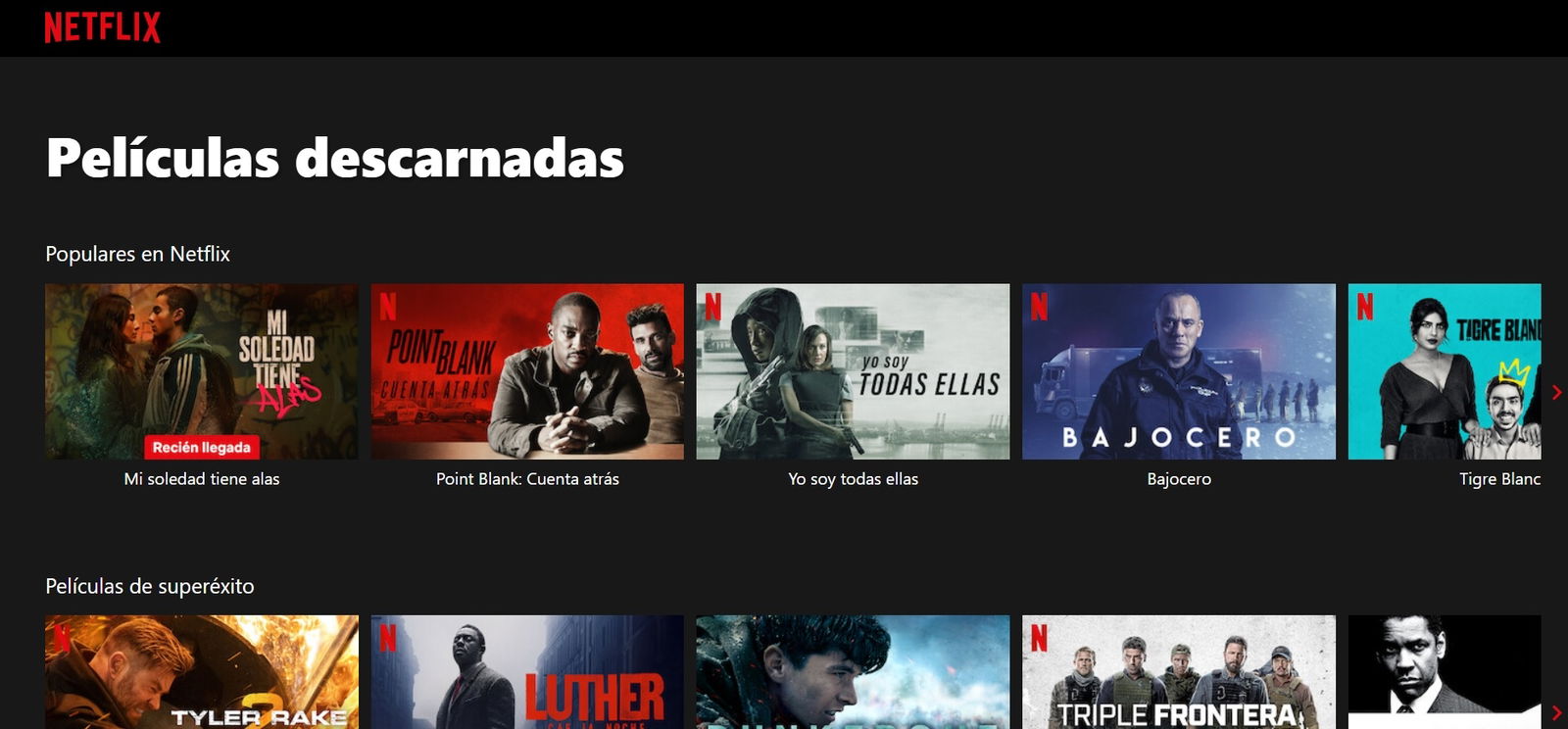 etiquetas netflix