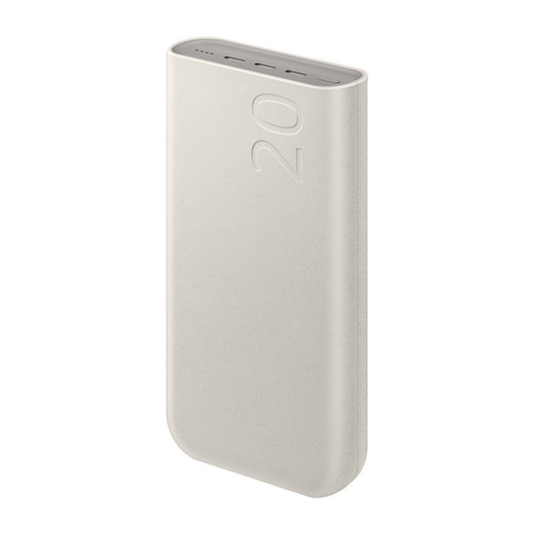 Batería externa Samsung de 20.000 mAh en beige