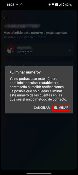 Cómo eliminar tu número de teléfono de tu perfil de Instagram